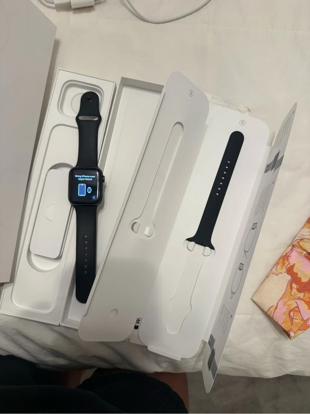 Apple Watch in Black with Black Sport Band